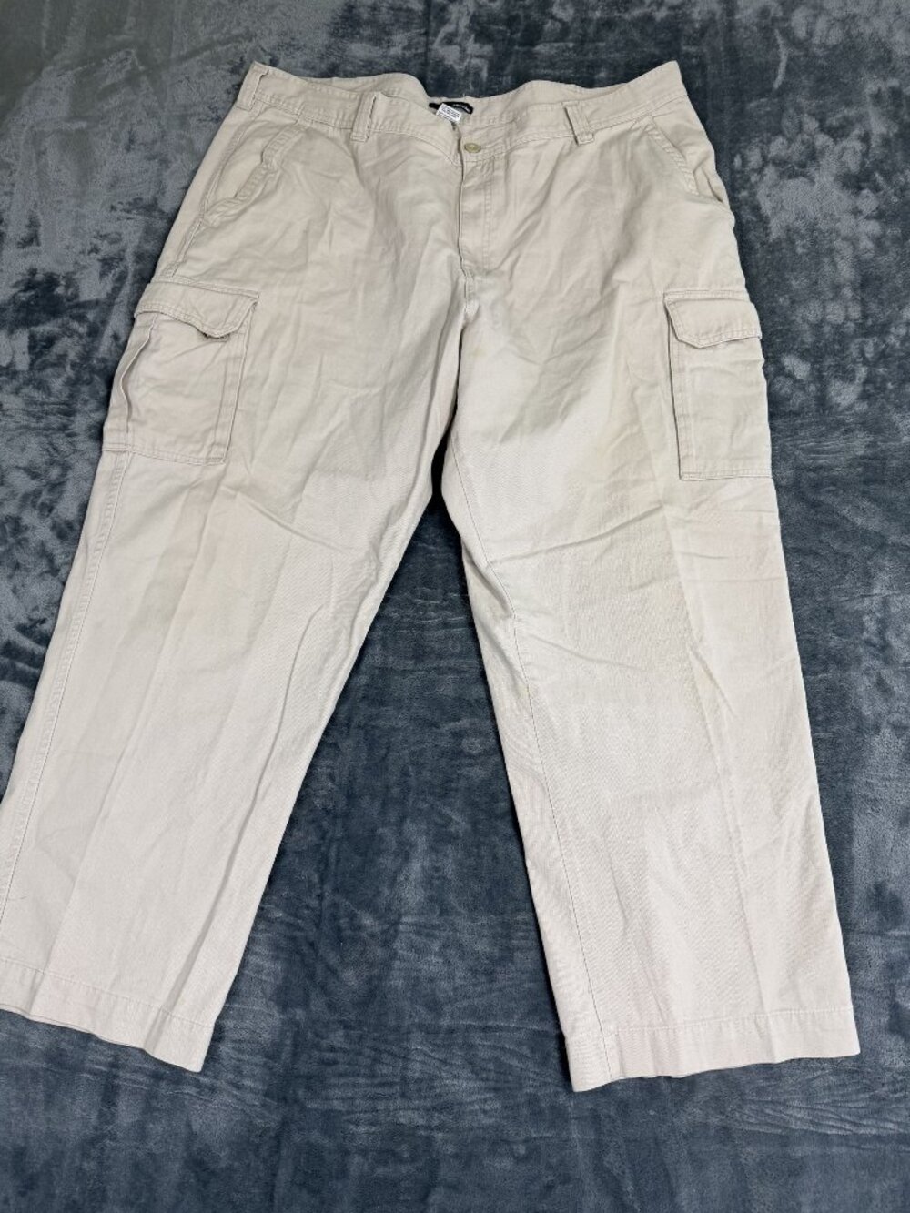 Basic Editions Mens Beige Cargo Pants 46W X 32L
